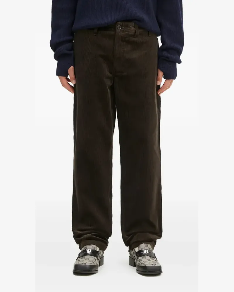 Norse Projects Hose aus Cord - Grün Grün