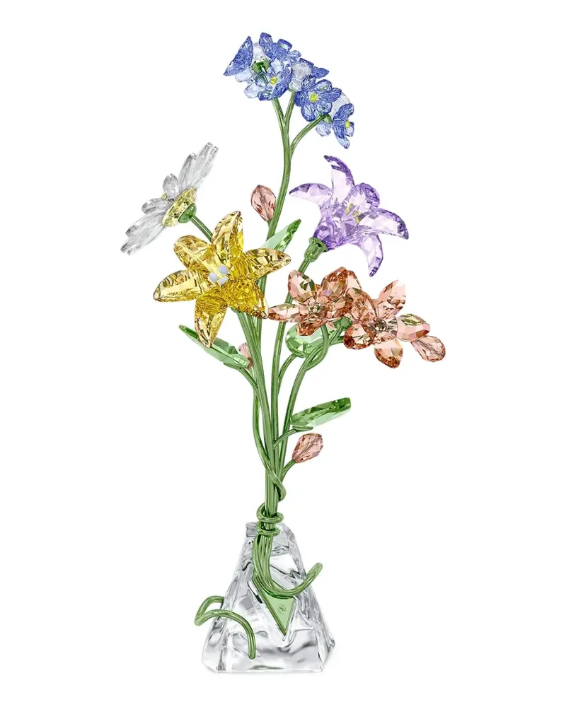 Swarovski Ornament mit Blumenmotiv - Grün Grün