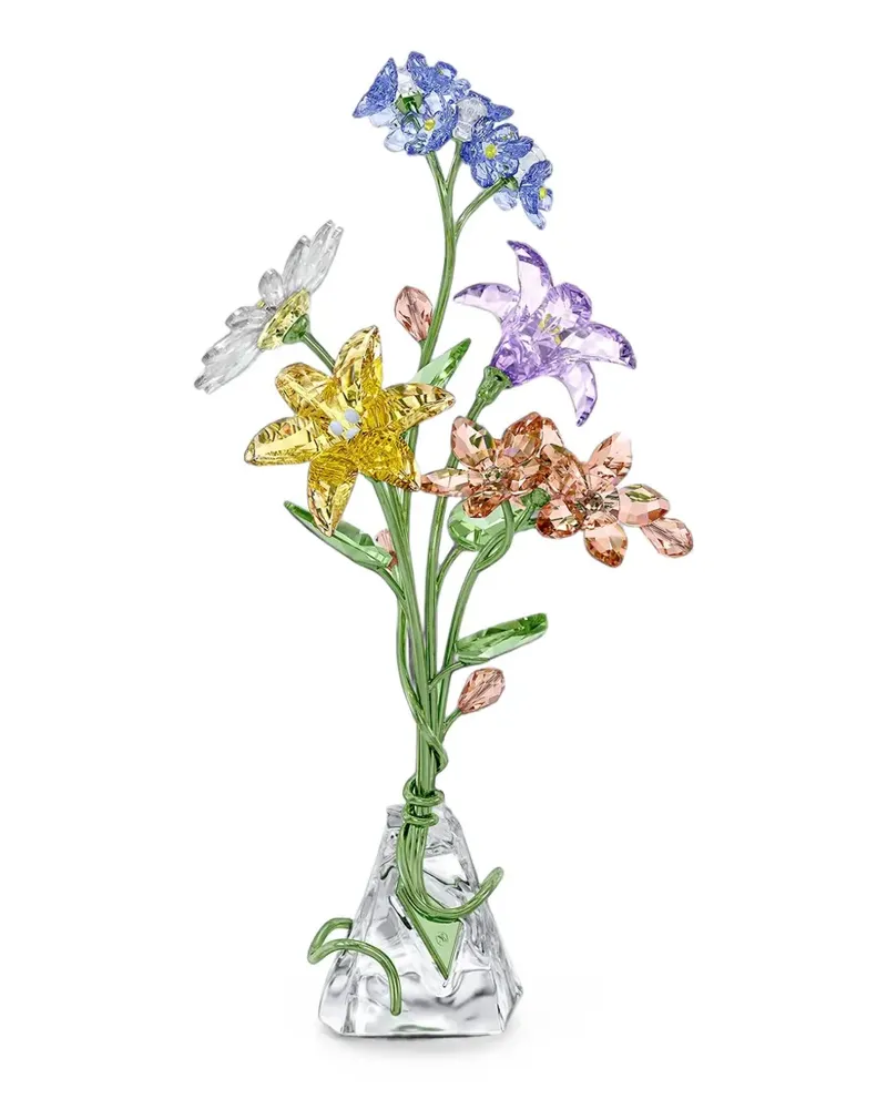 Swarovski Ornament mit Blumenmotiv - Grün Grün