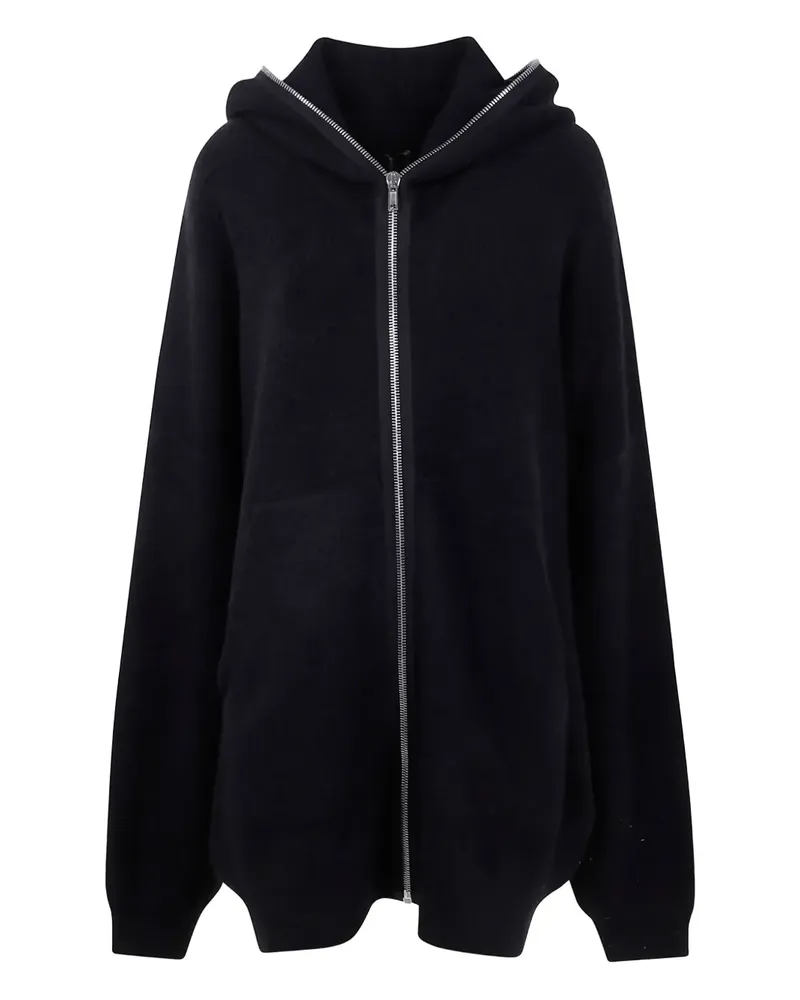 Rick Owens Kapuzenjacke mit Reißverschluss - Schwarz Schwarz