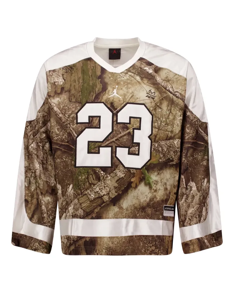 Jordan Brooklyn camouflage-pattern T-shirt - Braun Braun