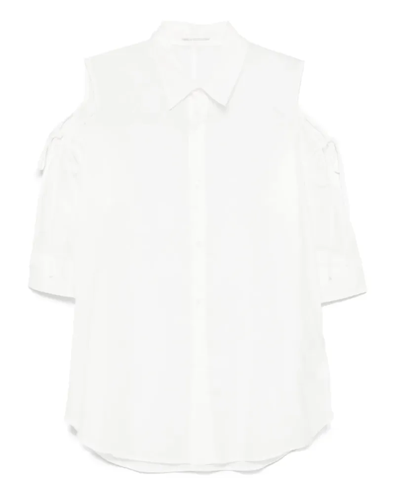 Yohji Yamamoto Hemd mit Cut-Out - Weiß Weiß