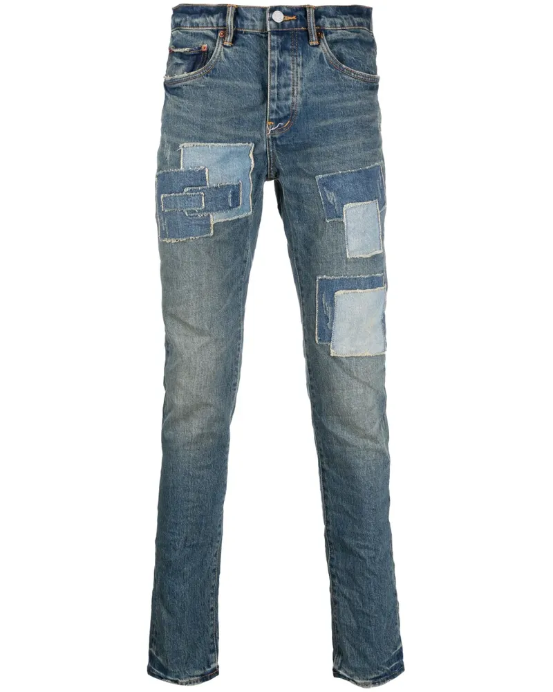PURPLE BRAND Jeans mit Stone-Wash-Effekt - Blau Blau