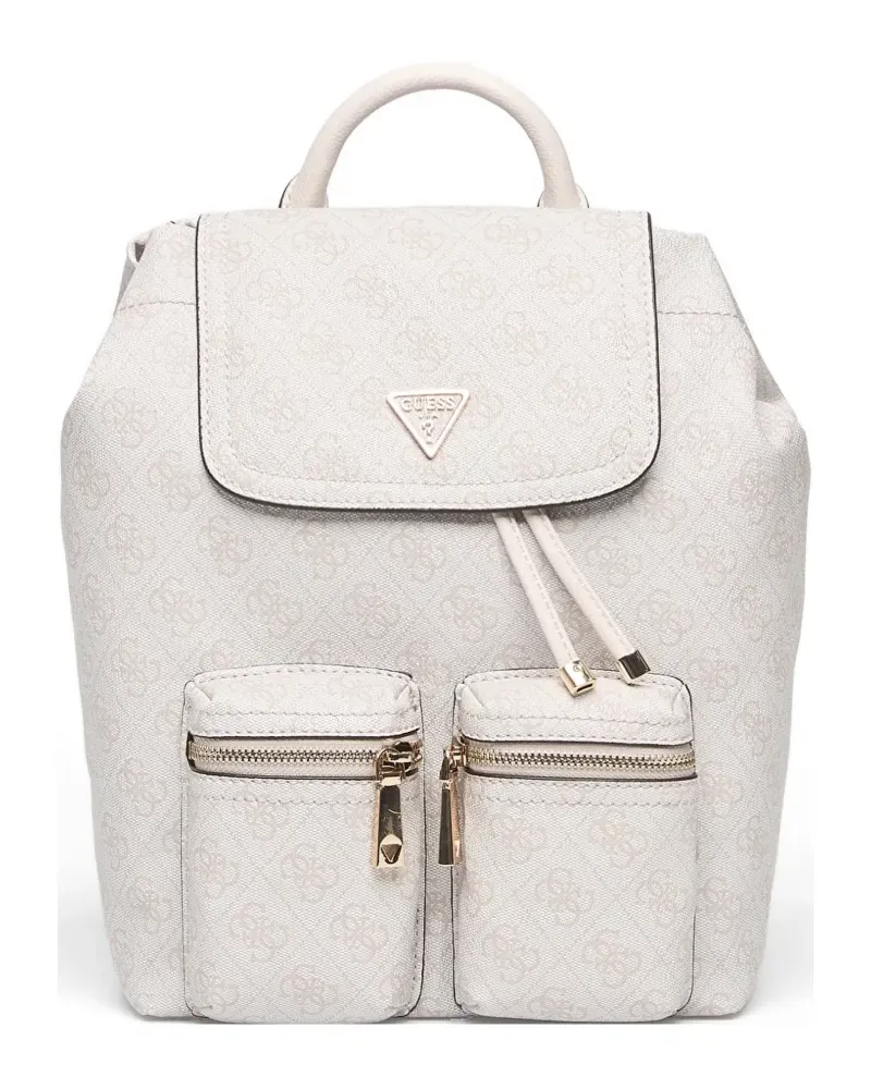 Guess Manhattan 4G logo-print mini backpack - Nude Nude