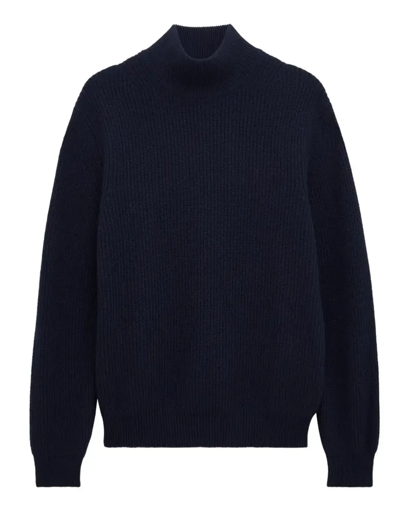 Pringle of Scotland Gerippter Rollkragenpullover - Blau Blau