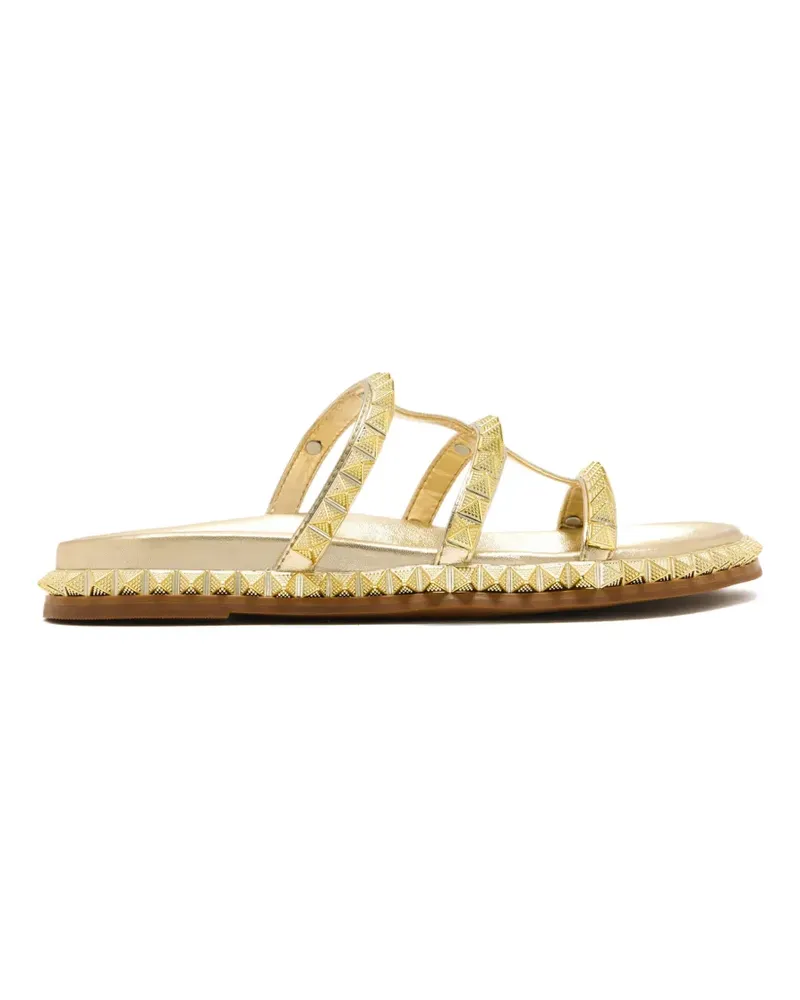 Schutz Raffie Up Sandalen - Gold Gold