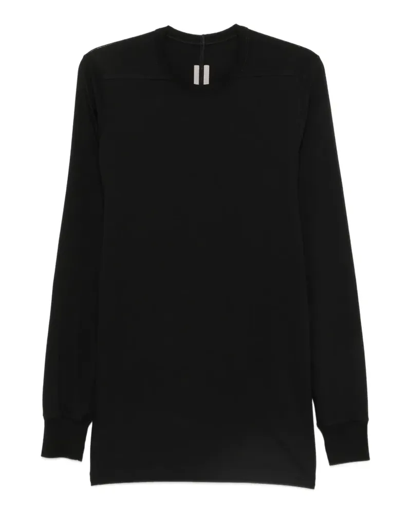 Rick Owens Level Langarmshirt - Schwarz Schwarz