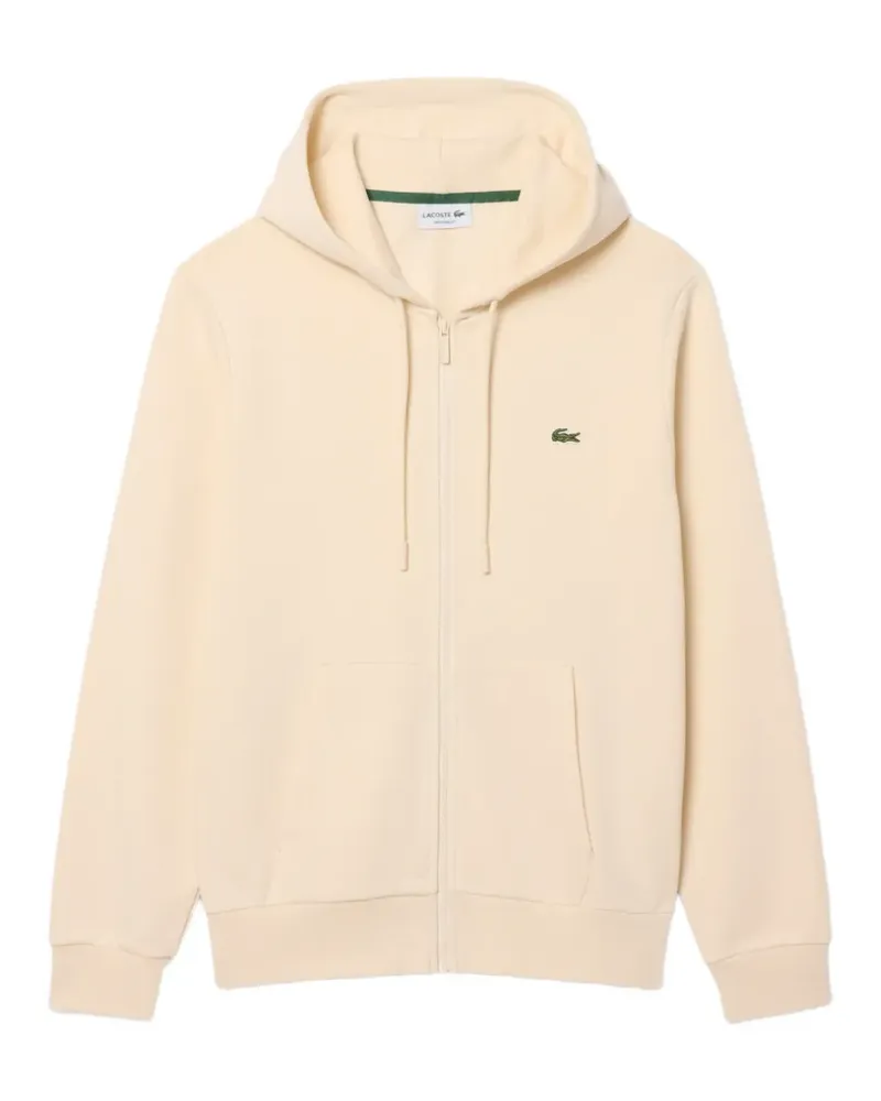 Lacoste classic fit zip-up fleece sweatshirt - Nude Nude