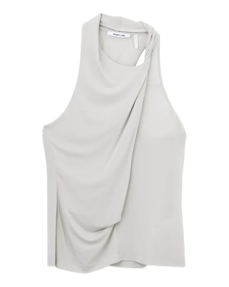 Helmut Lang Drapiertes Neckholder-Top - Grau Grau