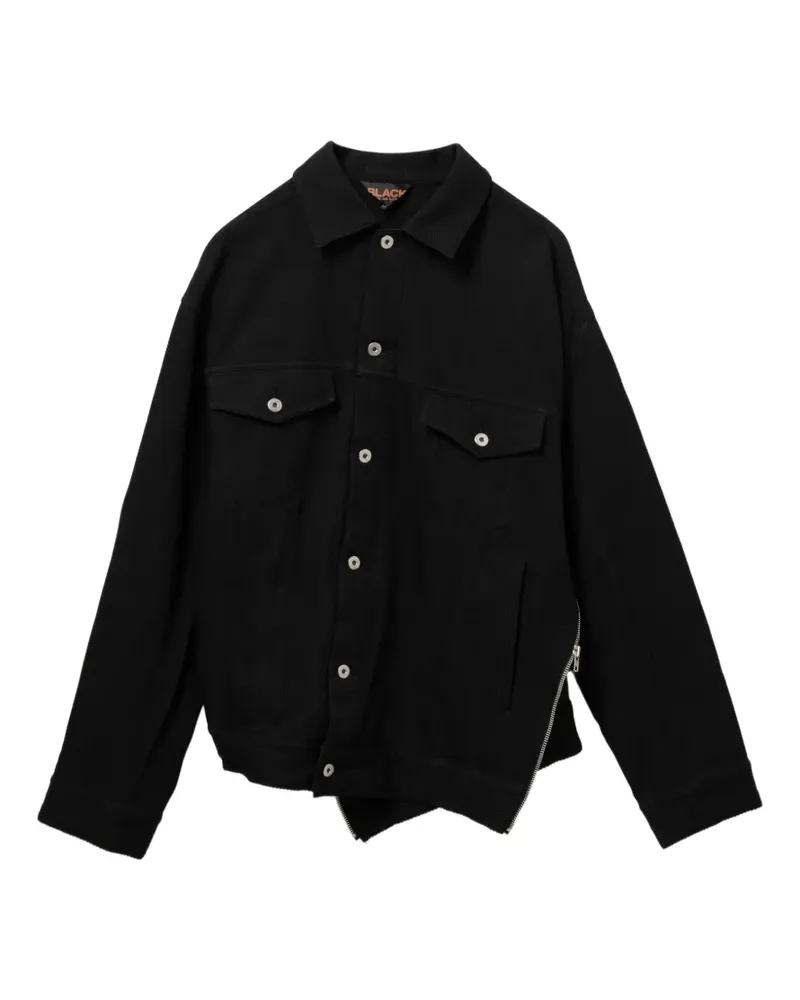 Comme des Garçons Jacke mit asymmetrischem Saum - Schwarz Schwarz