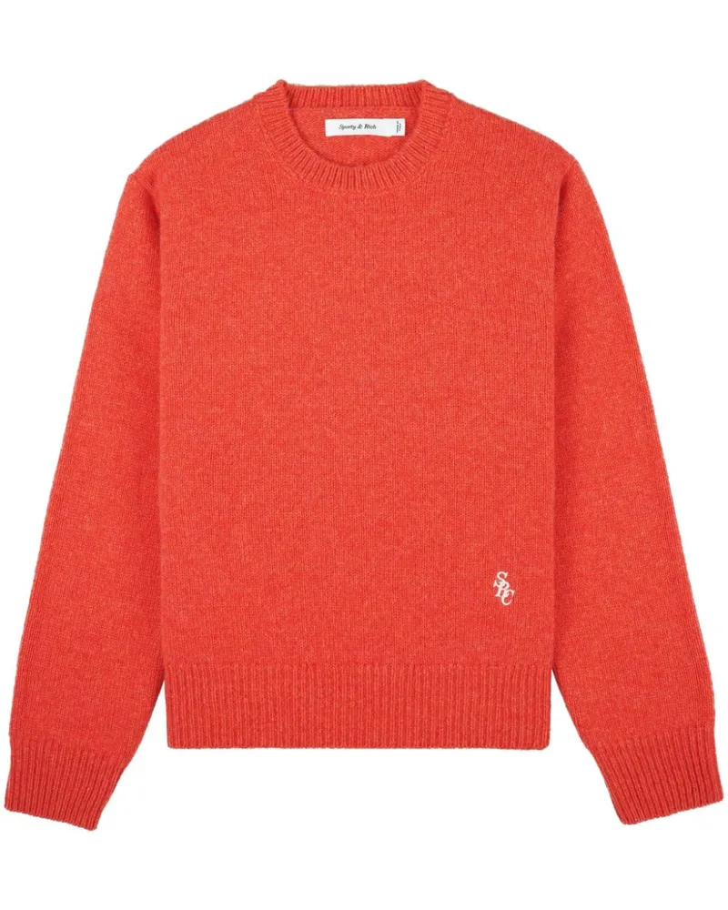 SPORTY & RICH SRC Pullover aus Wolle - Rot Rot