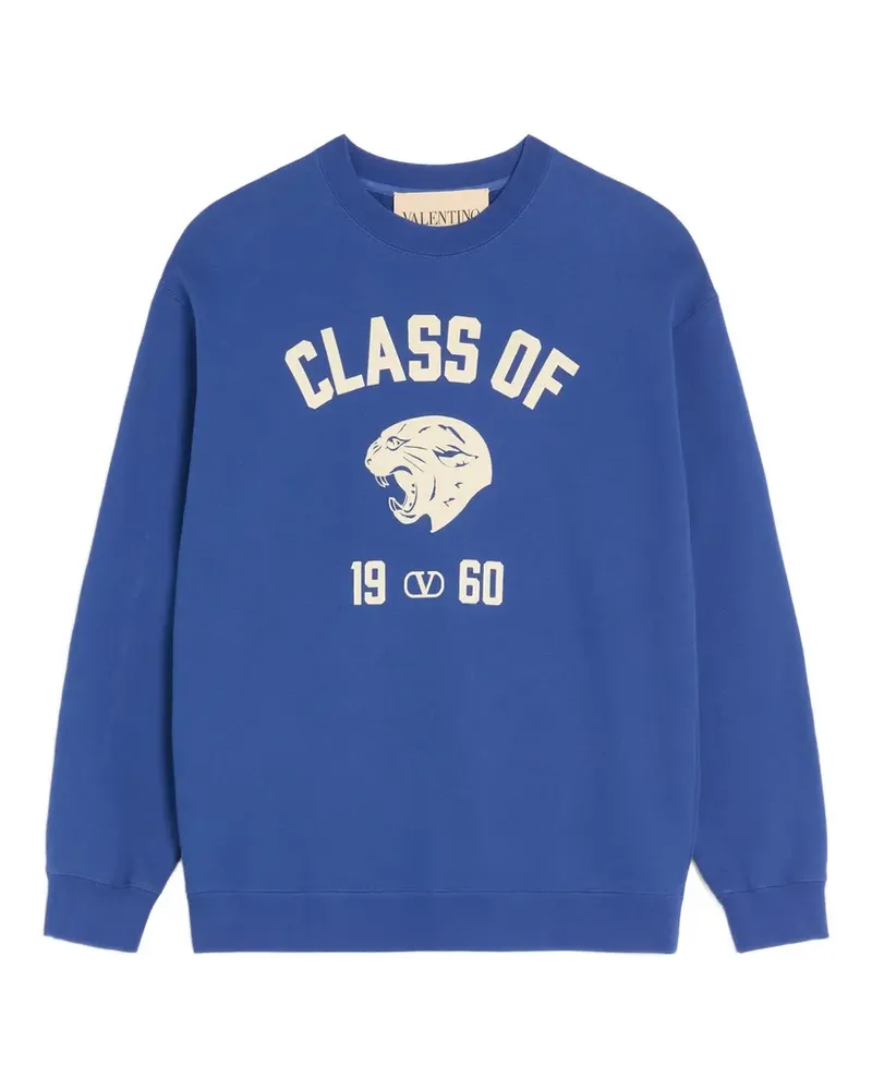 Valentino Garavani Sweatshirt mit Panther-Print - Blau Blau