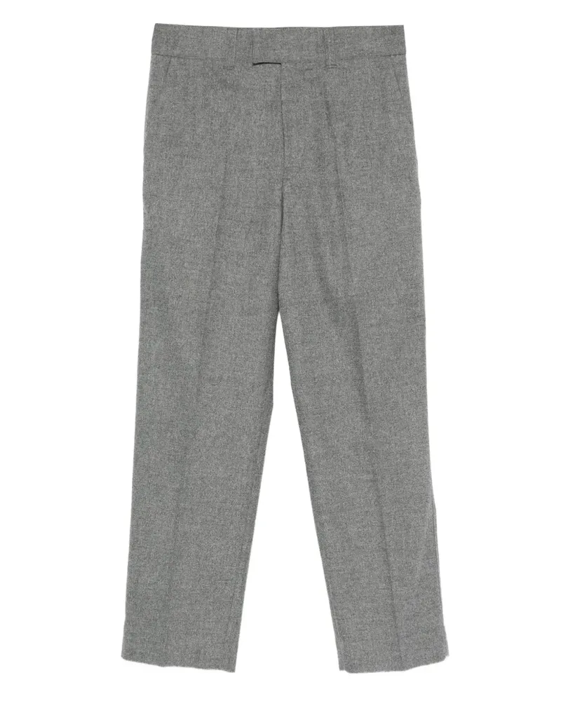 Paolo Pecora Milano pressed-crease wool trousers - Grau Grau