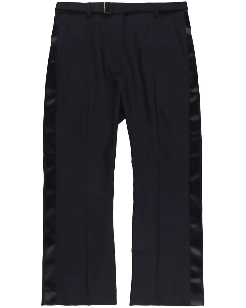 Sacai Cropped-Hose - Schwarz Schwarz