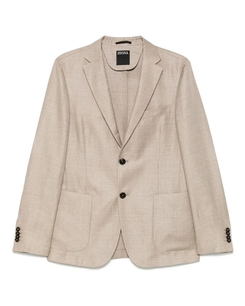 Ermenegildo Zegna Gewebtes Sakko - Nude Nude