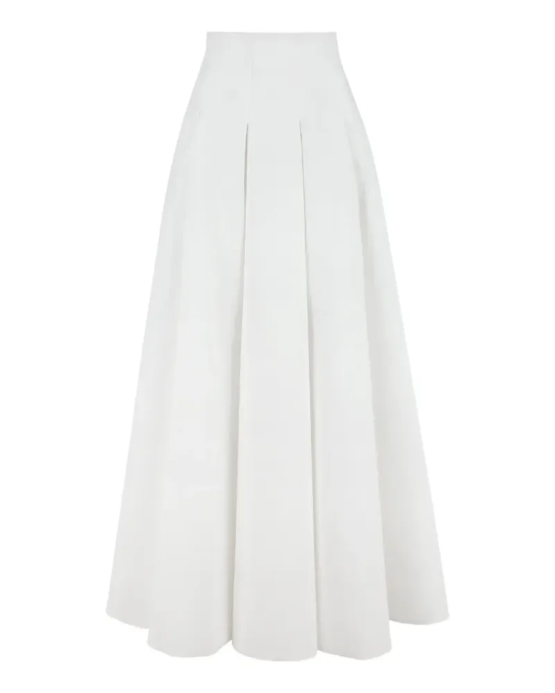 Acler Kelletsin Maxirock mit Falten - Weiß Weiß
