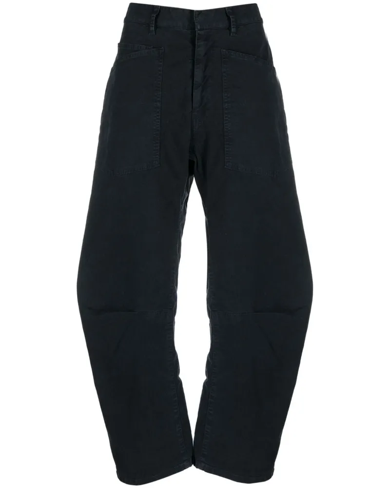 Nili Lotan Cropped-Hose - Blau Blau
