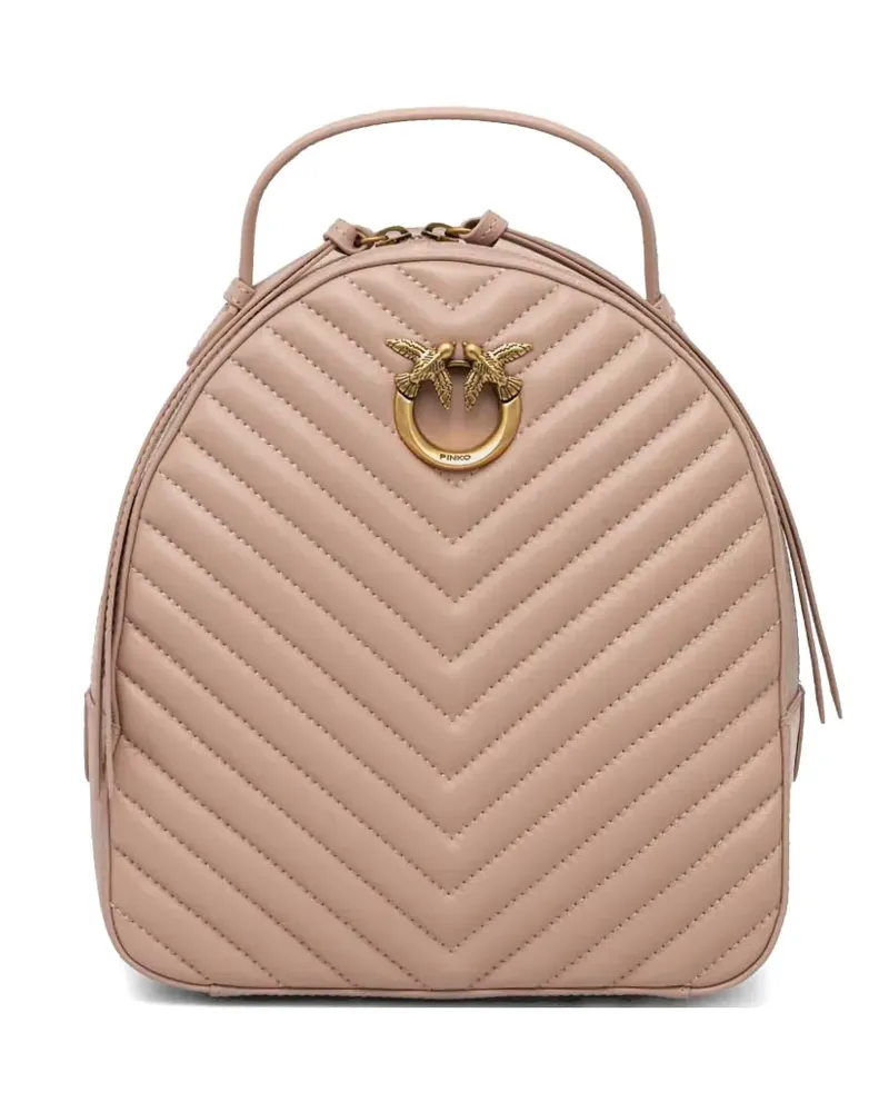 Pinko Rucksack aus Leder - Nude Nude