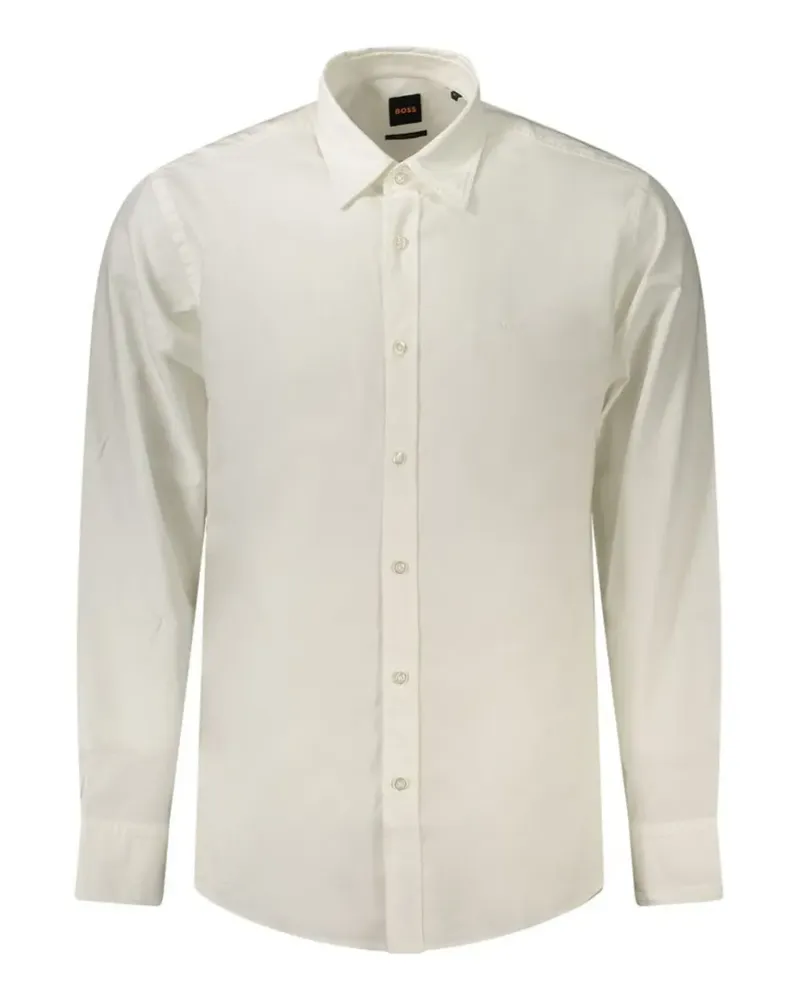 HUGO BOSS Hemd mit Logo-Stickerei - Nude Nude