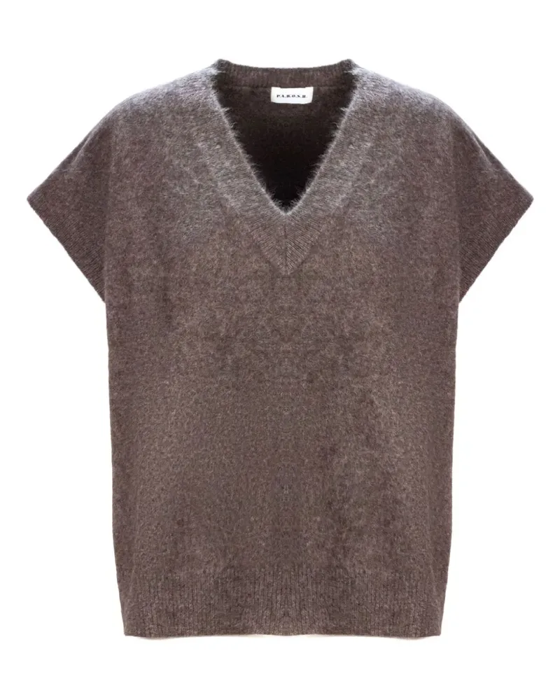 P.A.R.O.S.H. P.A.R.O H. Pullover mit V-Ausschnitt - Braun Braun