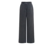 Jeans mit Kordelzug - Grau