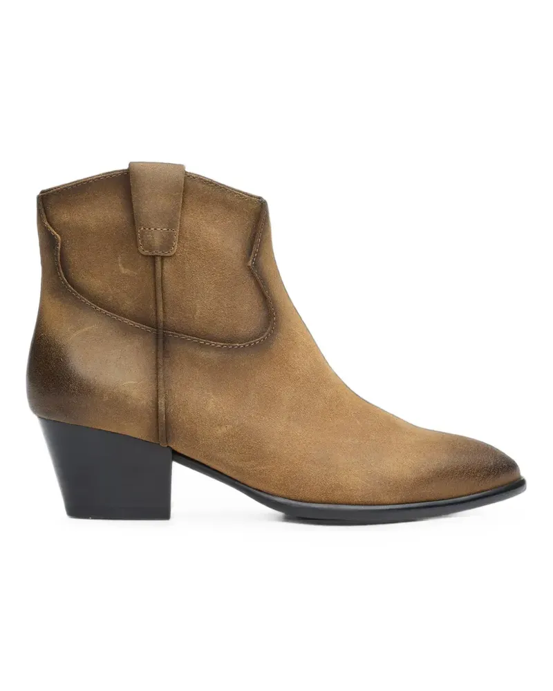 ash Fame Cowboystiefel mit ausgeblichenem Effekt - Nude Nude