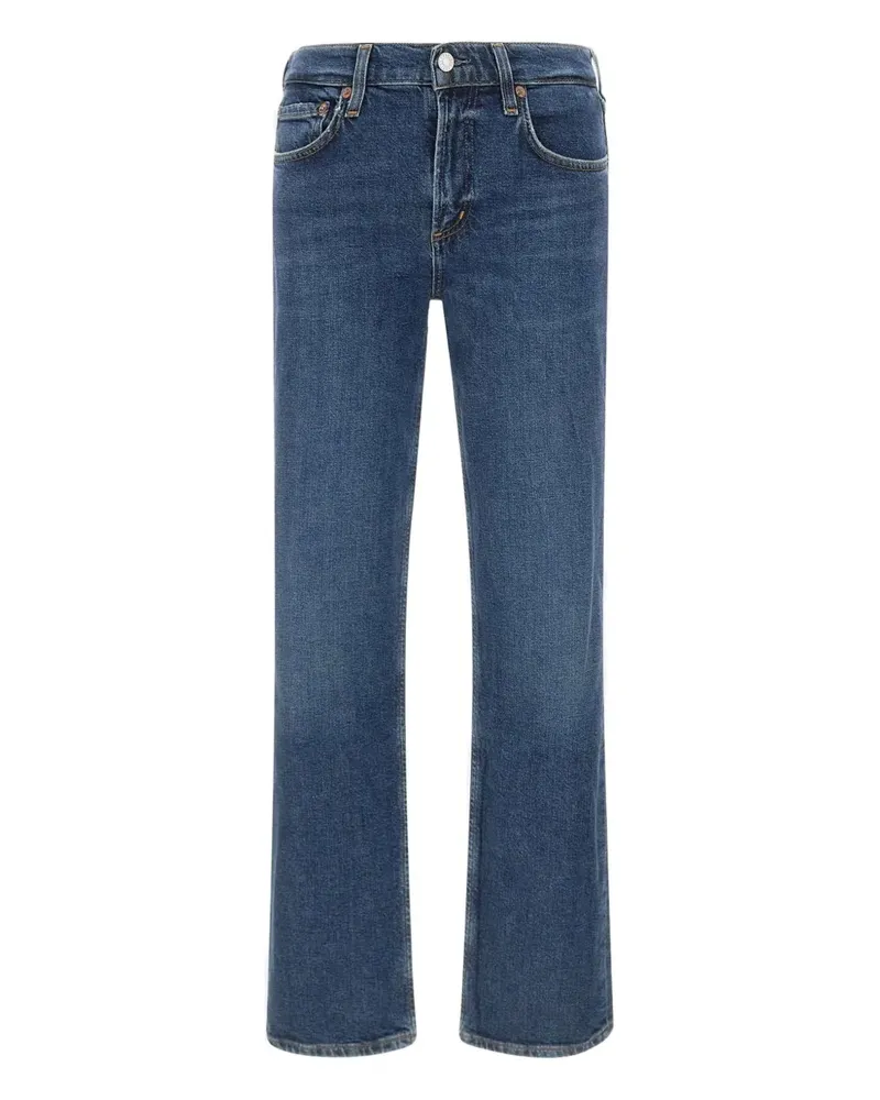 AGOLDE Slick cotton jeans - Blau Blau