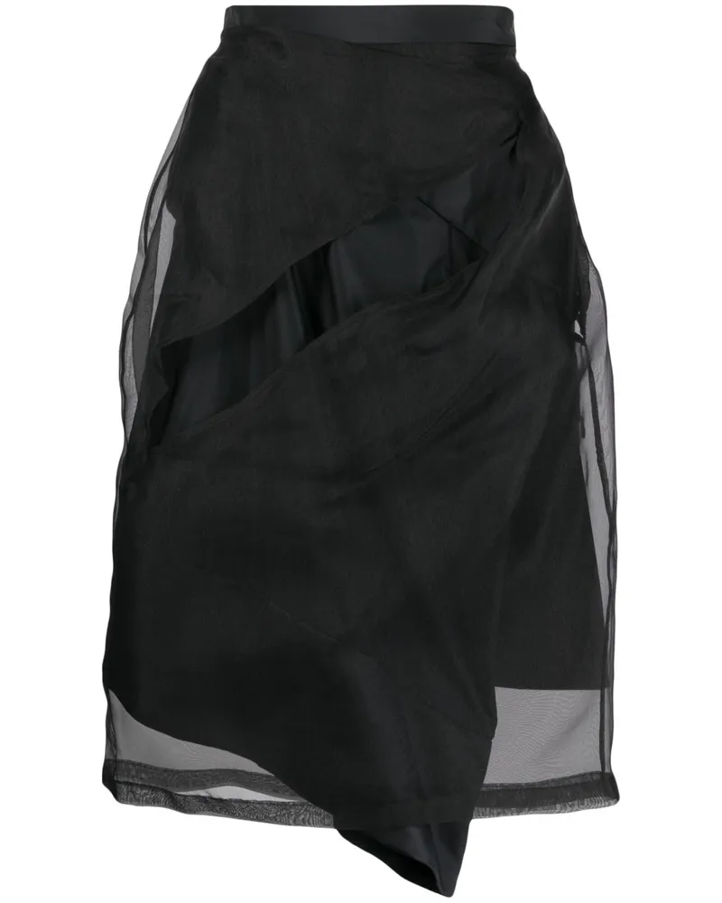 Undercover Rock mit hohem Bund - Schwarz Schwarz