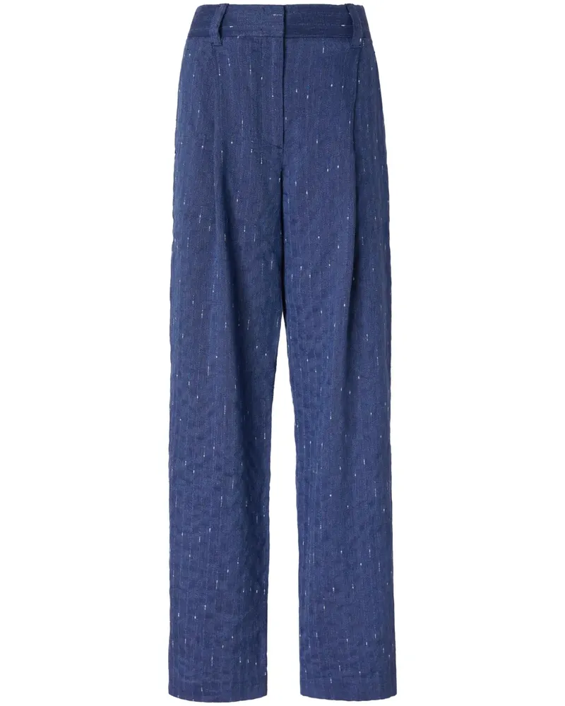 Genny Hose mit Nadelstreifen - Blau Blau