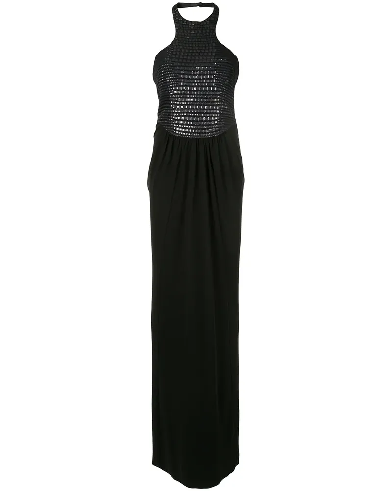 Tom Ford Verziertes Neckholder-Kleid - Schwarz Schwarz