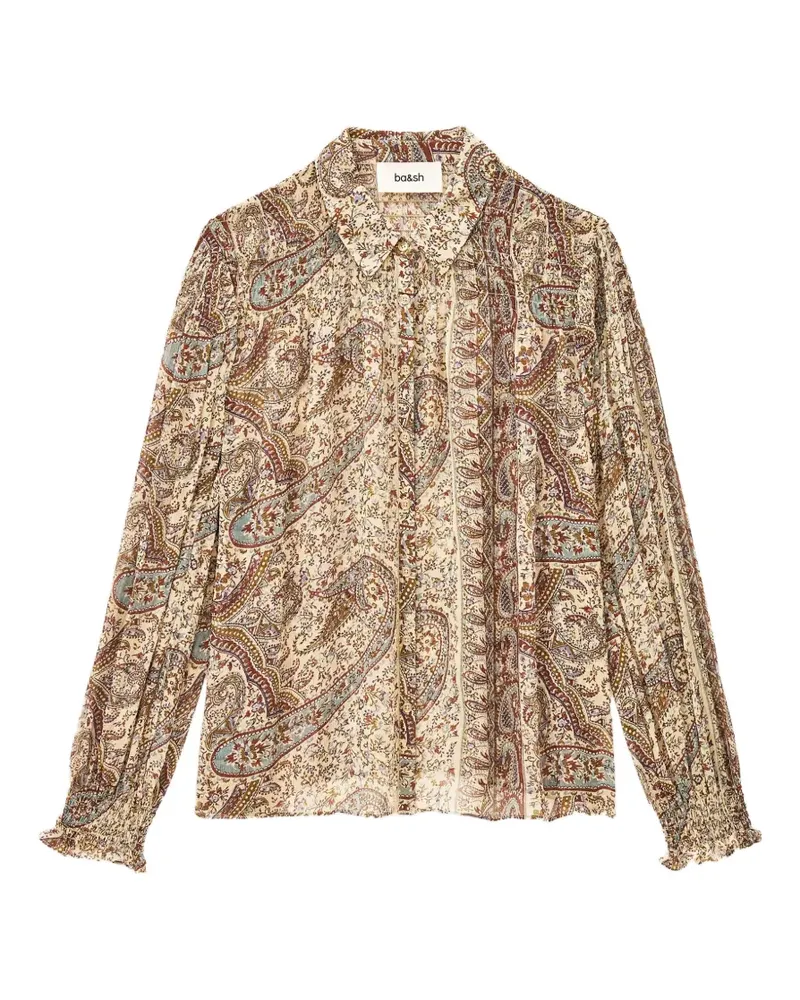 ba&sh Hemd mit Paisley-Print - Nude Nude