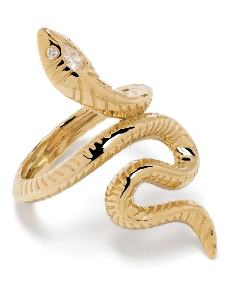Jacquie Aiche 18kt Gelbgoldring mit Diamanten Gold