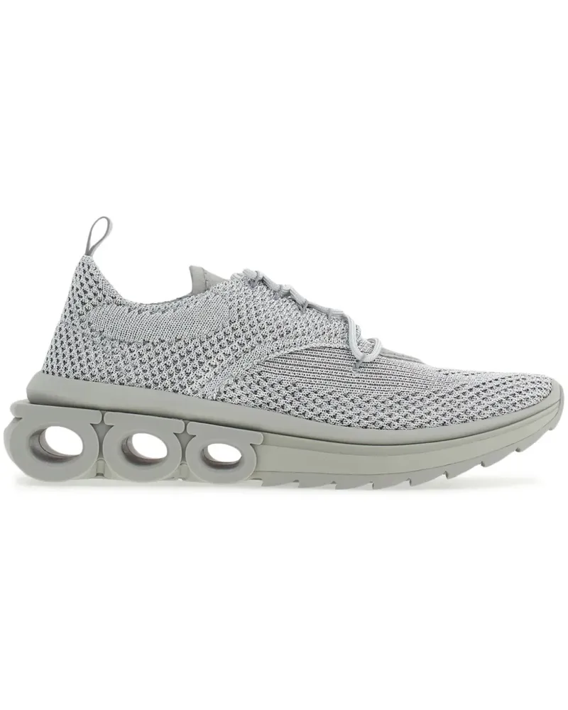 Ferragamo Sneakers mit Schnürung - Silber Silber