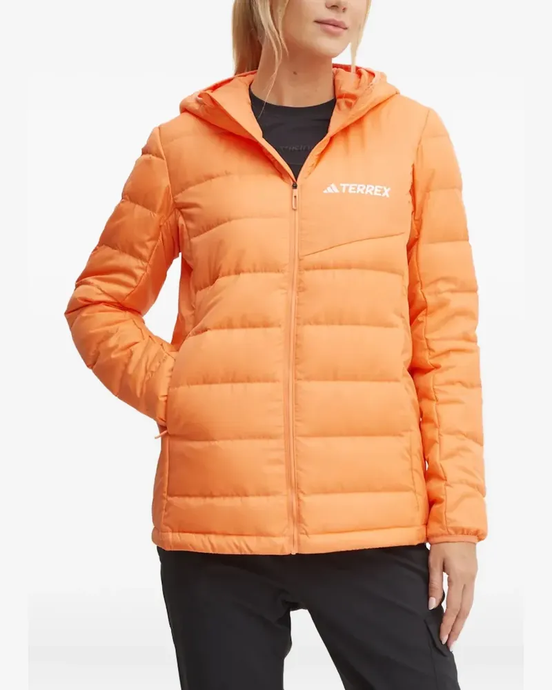 adidas Terrex hooded puffer jacket - Orange Orange