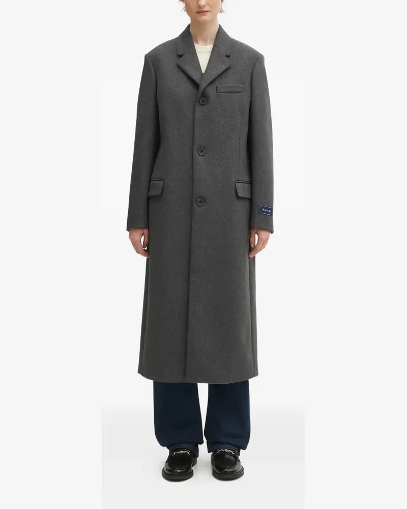SPORTY & RICH Geknöpfter Mantel - Grau Grau