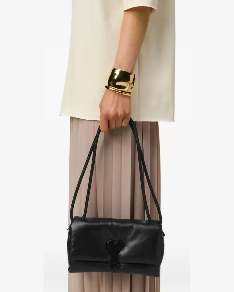 AMI Paris Voulez-Vous Schultertasche - Schwarz Schwarz