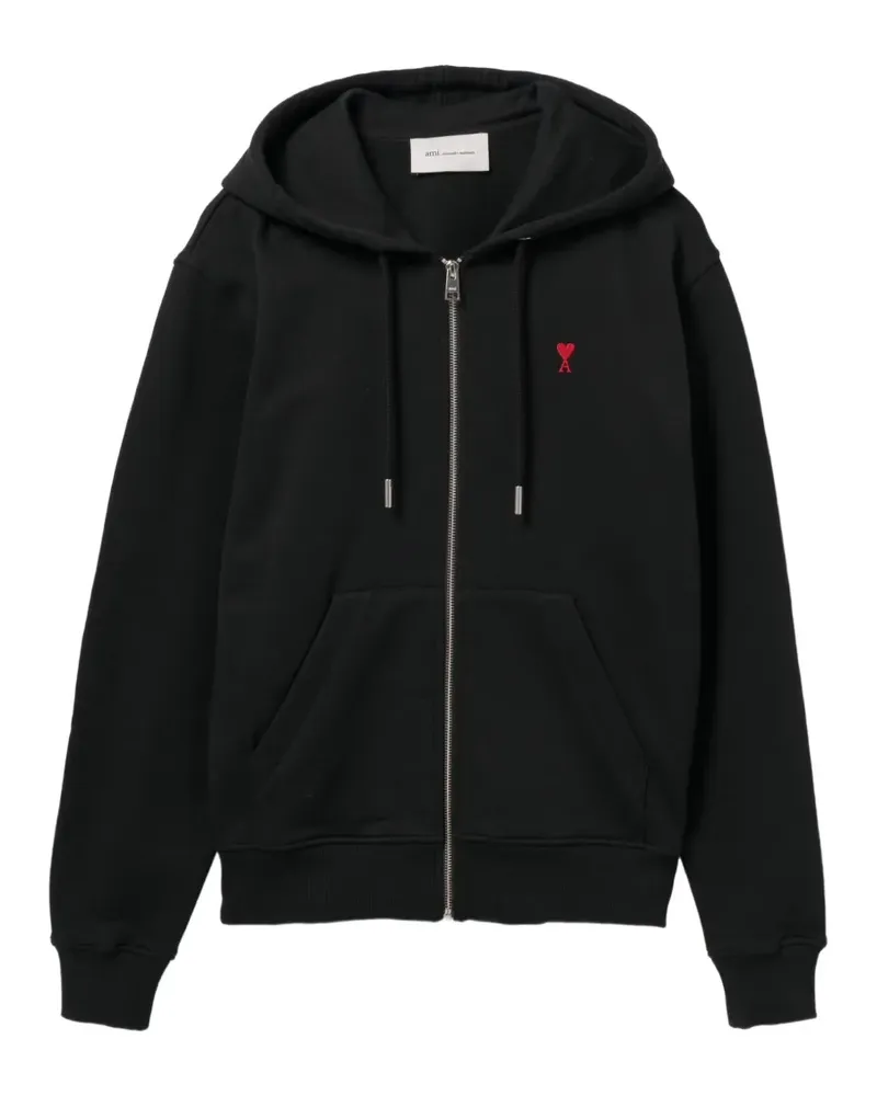 AMI Paris Ami de Coeur zip-up hoodie - Schwarz Schwarz