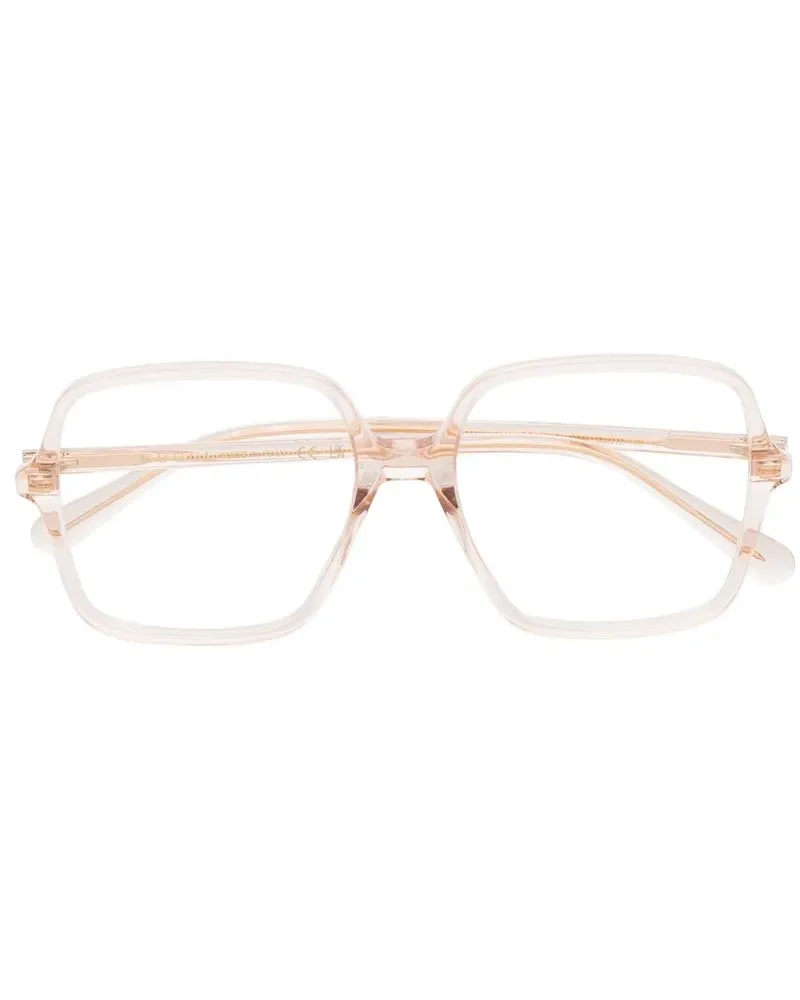 Gucci Eckige Oversized-Sonnenbrille - Nude Nude