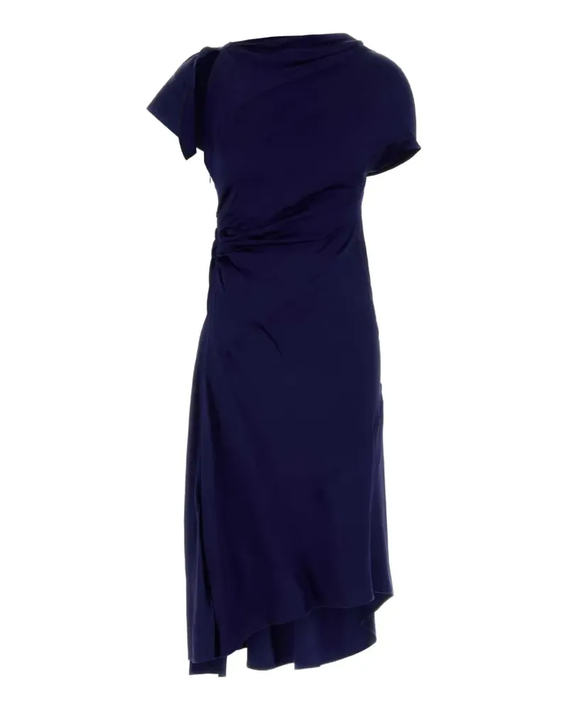 Victoria Beckham asymmetric twist dress - Blau Blau