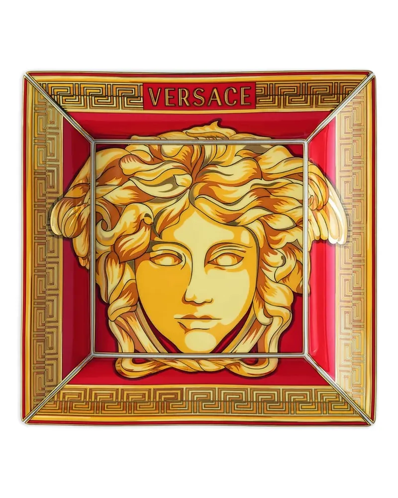 Versace Medusa Amplified square tray (18cm) - Gold Gold
