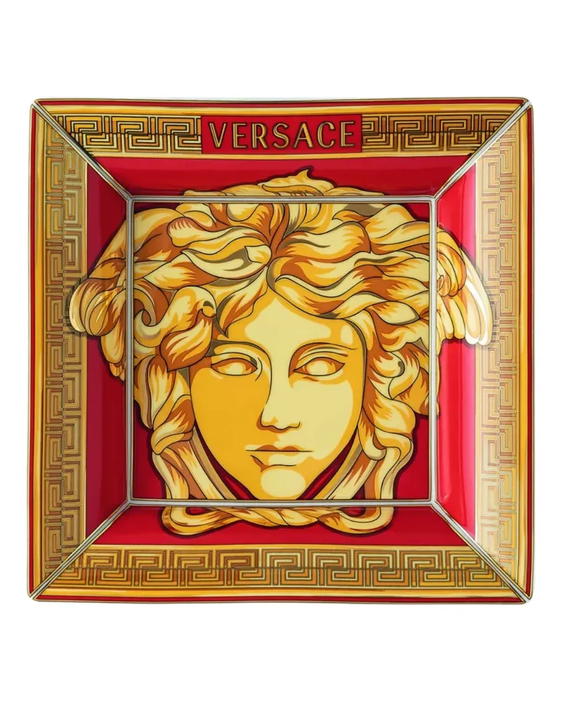 Versace Medusa Amplified square tray (18cm) - Gold Gold