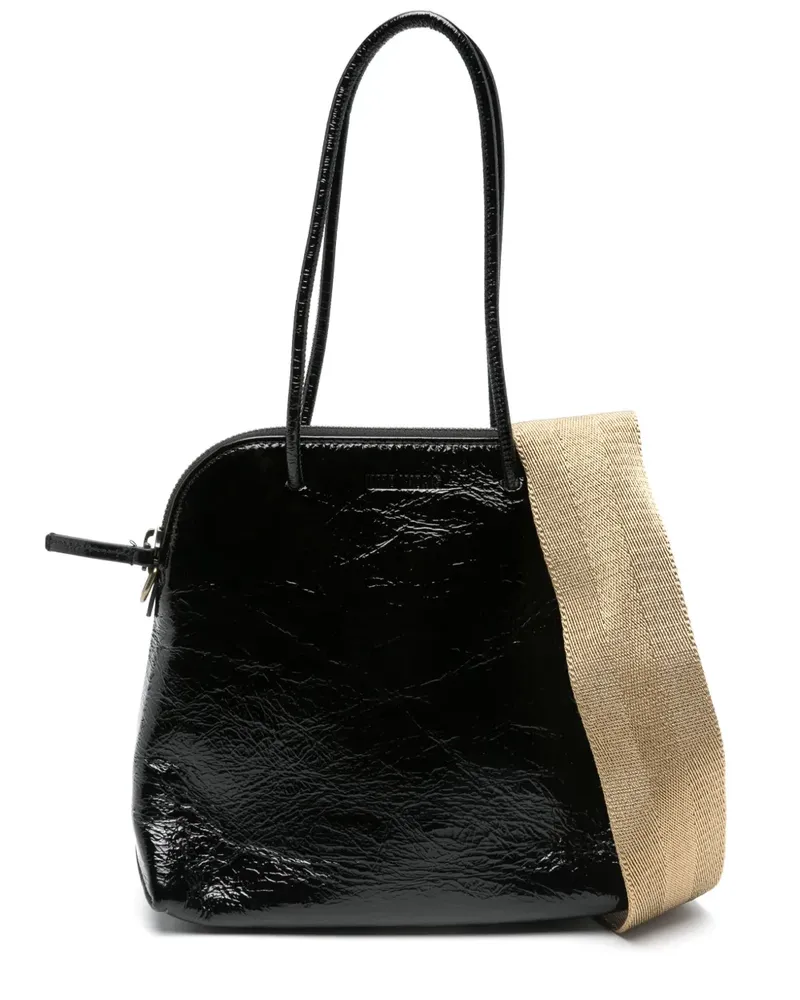 Uma Wang leather tote bag - Schwarz Schwarz