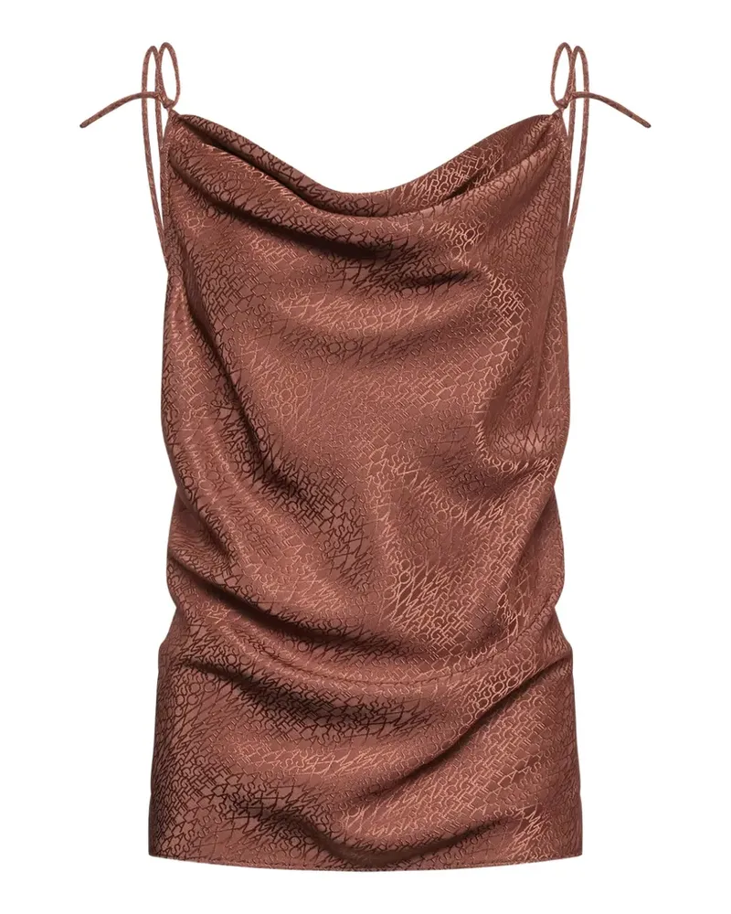Maison Margiela jacquard top - Braun Braun