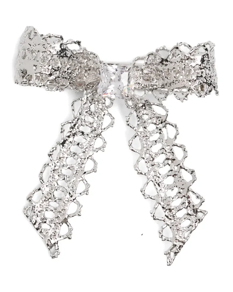SHUSHU/TONG x YVMIN crystal-embellished hair clip - Silber Silber