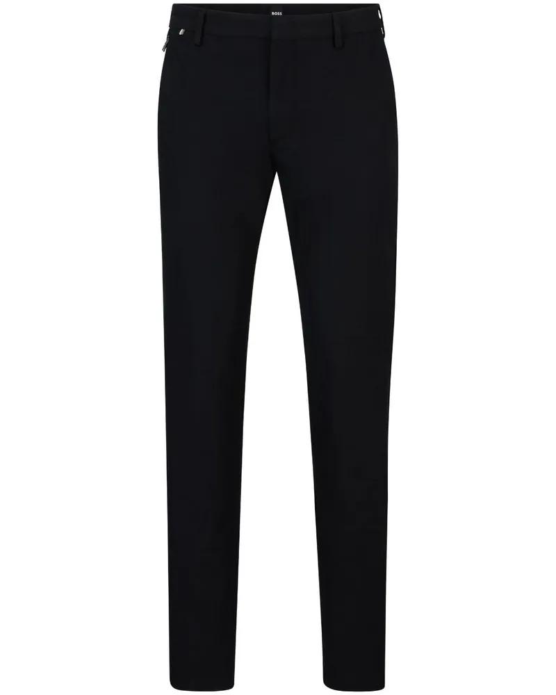 HUGO BOSS Halbhohe Slim-Fit-Hose - Schwarz Schwarz