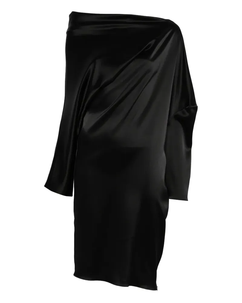 Gianluca Capannolo Drapiertes Minikleid - Schwarz Schwarz