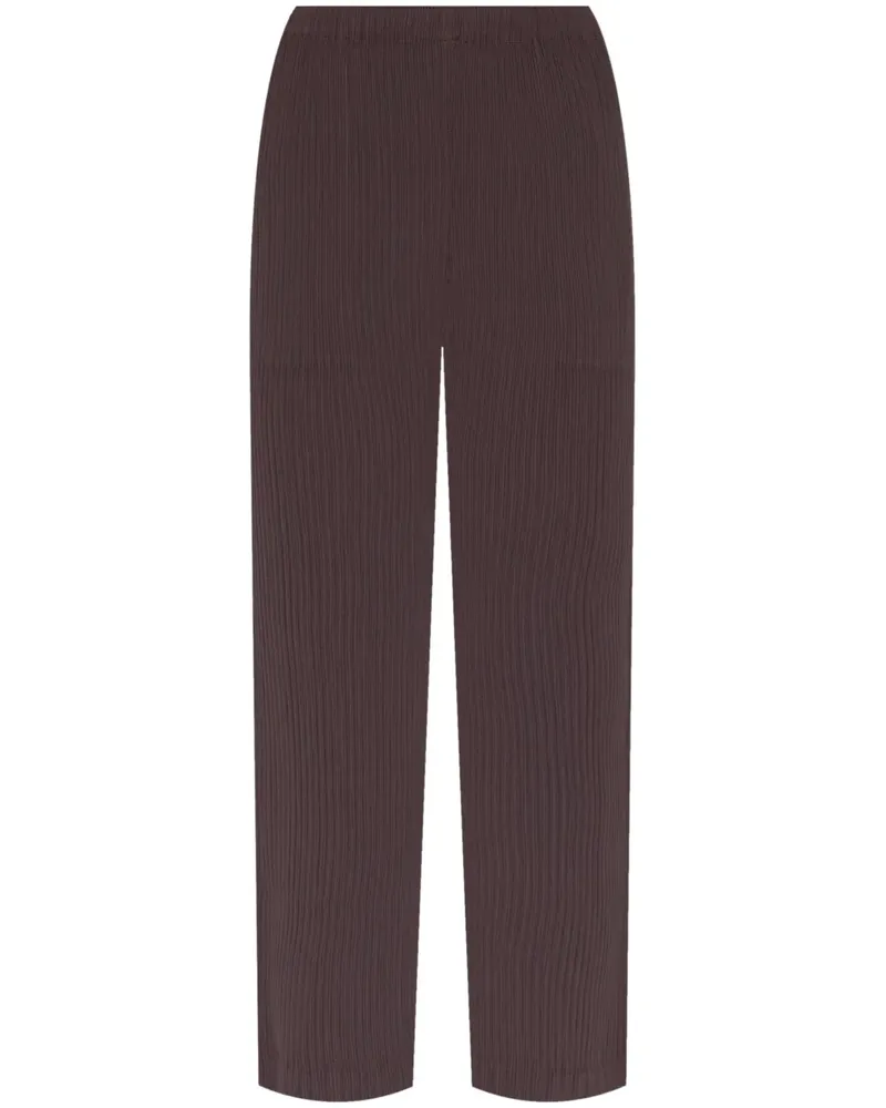 Issey Miyake Hatching Pleats Hose - Braun Braun