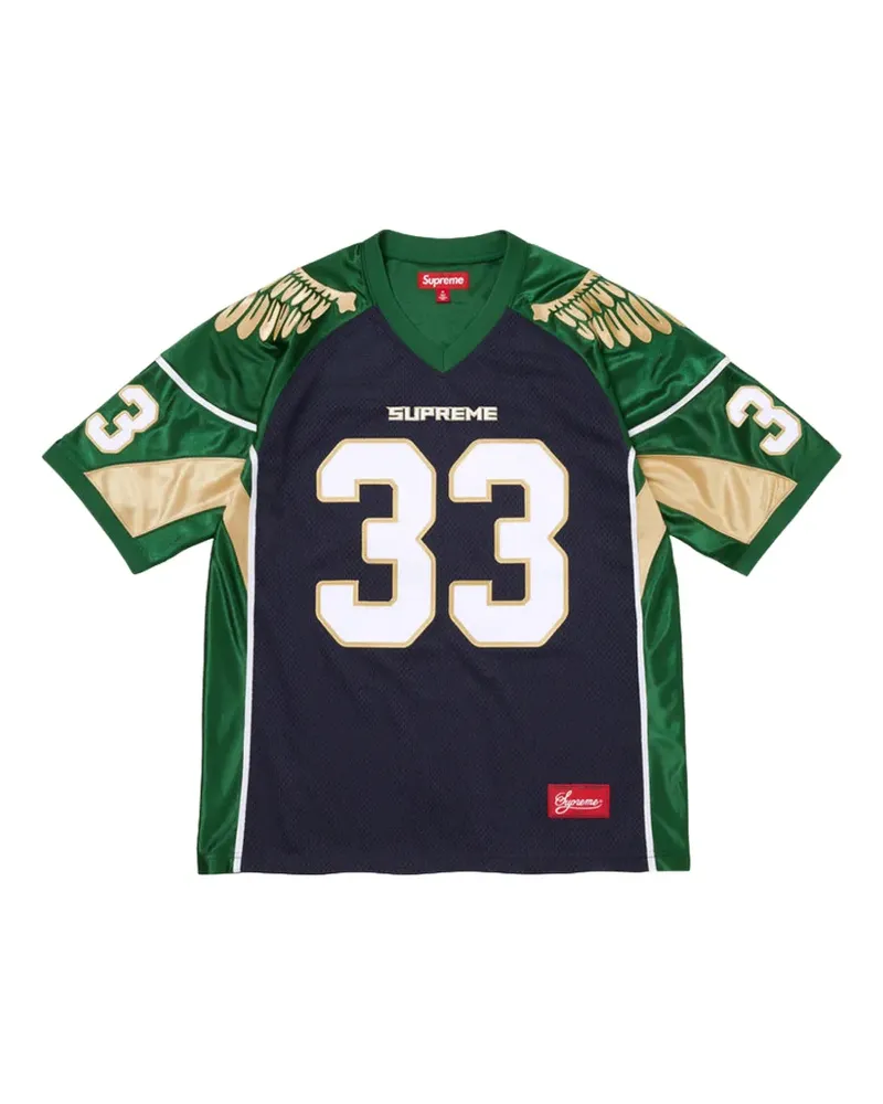 Supreme Being wings-print jersey - Blau Blau
