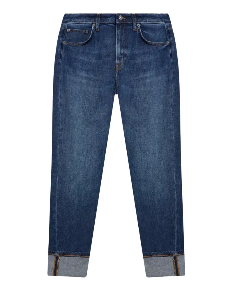 Dondup Hose mit Umschlag - Blau Blau