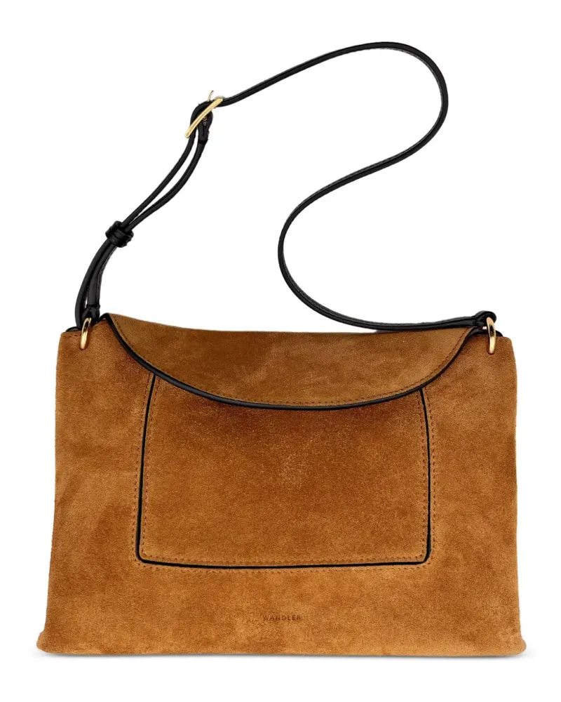 WANDLER Penelope Slouch Schultertasche aus Wildleder - Braun Braun